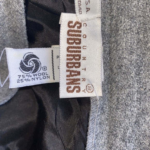 VINTAGE Grey Wool USA Made Classy Dress Trousers Size 8 - Picture 9 of 10